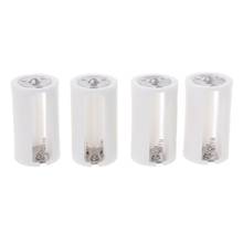 4Pcs 3 AA To D Size Battery Holder Converter Adapter Switcher Plastic Case Box   2024 - buy cheap