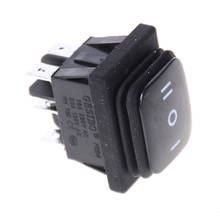 12v 6pin dpdt rocker switch impermeável auto bloqueio retângulo momentâneo carro barco on-off-on preto 2024 - compre barato