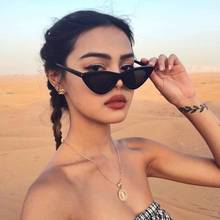 Vintage Cateye Sunglasses Women Sexy Retro Small Cat Eye Sun Glasses Brand Designer Colorful Eyewear For Female Oculos De Sol 2024 - купить недорого