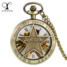 Saint seiya tema colar pingente relógio de quartzo antigo legal anime bronze bolso relógio presentes menino crianças 2024 - compre barato