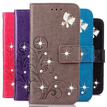 Leather Phone Case for Sony Xperia 1 II 5 Plus 5 10 II XA Ultra XA1 XA2 Plus XA3 F3112 F3116 G3412 G3423 Bling Wallet Cover 2024 - buy cheap