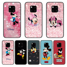 Funda de teléfono de Mickey Mouse de disney para Huawei mate 30, 10, 20, 40 Lite, Smart Z Pro, negra, funda de Hoesjes con pintura 3D 2024 - compra barato