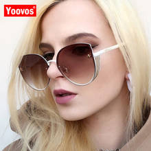Yoovos-óculos de sol feminino punk, fashion, personalidade, olho de gato, óculos de sol, design de marca de luxo, feminino 2024 - compre barato