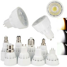 MR16 GU10 Dimmable LED COB Spotlight Bulb Lights GU5.3 E12 B15 E27 E14 B22 Bayonet 7W 9W 12W Bright Home Lamp AC 110V 220V 2024 - buy cheap