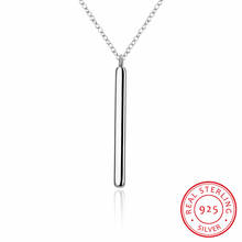 Lekani Chic 925 Sterling Silver Bar Pendant Chocker Necklaces Punk Style New Year's Gifts Fine Jewelry For Women Collares 2024 - buy cheap