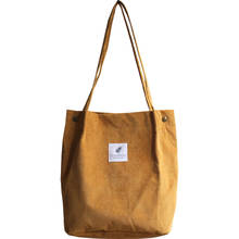 Litthing Women Solid Corduroy Shoulder Bags Shopping Bag Tote Package Crossbody Bags Purses Casual Handbag For Women Bookbag 2024 - buy cheap