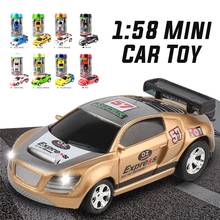 1:58 Coke Can RC автомобиль игрушка мини радио пульт дистанционного управления микро гоночный автомобиль с 4 дорожными блоками спортивный автомобиль игрушки подарок для детей подарок для мальчика 2024 - купить недорого