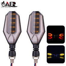 JAER-par de luces LED de señal de giro para motocicleta, lámpara de luz diurna, 12V, superbrillante 2024 - compra barato