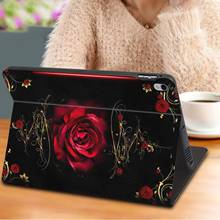 Tablet Case For ipad 2nd/3rd/4/5/6th air 2 9.7",Mini 1/2/3/4/5 7.9",iPad 10.2 7th 2019,Air 3/Pro 10.5 11 inch PU cover-Red Roses 2024 - buy cheap