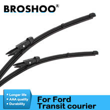 BROSHOO Car Clean The Windshield Wiper Blade Natural Rubber For Ford Transit Courier 2014 2015 2016 Fit Pinch Tab Accessories 2024 - buy cheap