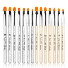 7Pcs Professional Manicure UV Gel Brush Pen Nail Polish Brush Accessories For Nail Styling Painting Acrylic Gel Nail Art Kit Set 2024 - buy cheap
