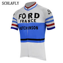 Camiseta de ciclismo clásica de manga corta para verano, ropa de ciclismo de carretera, color blanco, Francia 2024 - compra barato