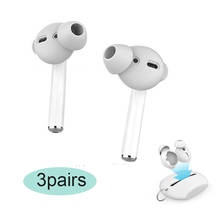 3Pairs+1cover Earphone Cover Ear pads For Airpods Silicone Cover Bluetooth Eartips Anti-shedding Painless Accessories For-Airpod 2024 - buy cheap