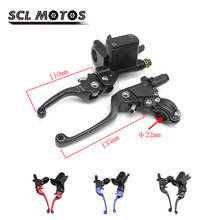 SCL MOTOS 1 Pair 22mm 7/8'' Motorcycle Brake Clutch Levers Disc Brake Pump Universal Adjustable ASV For HONDA KAWASAKI YAMAHA 2024 - buy cheap