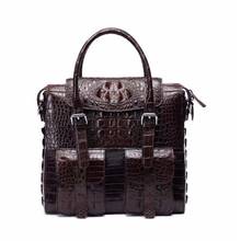 Fanzunxing сумка из крокодиловой кожи мужская сумка из натуральной крокодиловой кожи деловая сумка через плечо сумка на одно плечо мужской портфель сумка 2024 - купить недорого