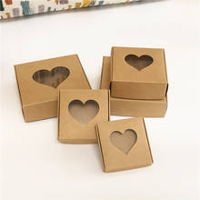 Embalagem de papel kraft, caixa de papel de papelão para embalar sabão artesanal/caixa de doces 2024 - compre barato
