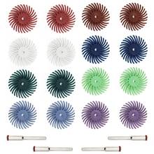 16PCS Abrasive Brush Wheel Radial Bristle Disc Mixed Buffing Wheel Brushes Set with 4x Mandrels for Rotary Dremel Tool 2024 - buy cheap