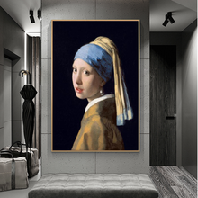 La chica con una perla pendiente de Jany famoso arte lienzo pinturas pared arte carteles e impresiones clásico famoso arte Cuadro 2024 - compra barato