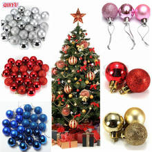 3cm Christmas Balls Ornament Multi-Colors Hanging Baubles Decorations for Xmas Party New Year DIY Decoration 24Pcs 7zHH181 2024 - buy cheap