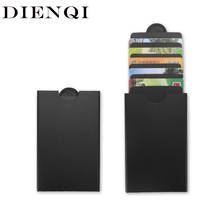 DIENQI Rfid Blocking anti-magnetic Card Holder Wallet Vintage Business Bank Creditcard Holder Case Bag Protector Slim Cardholder 2024 - buy cheap