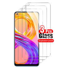 3Pcs full coverage tempered glass for oppo realme 8 pro safety screen protector film for oppo realme 8 relme8 protective film 2024 - buy cheap