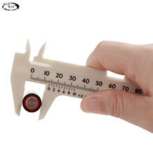 Berbem-calibrador vernier de plástico de alta calidad, Escala de doble regla, Mini Regla de medición para estudiantes, 1 unidad 2024 - compra barato
