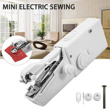 Máquina de coser eléctrica de mano, Mini máquina de coser portátil para una rápida comodidad, suministros de costura, bricolaje 2024 - compra barato