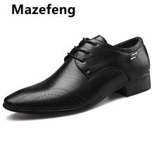 Mazefeng 2019 New Formal Shoes Men Pointed Toe Men Dress Shoes Leather Men Oxford Formal Shoes For Men Fashion Dress Footwear 2024 - buy cheap