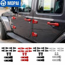 Mopai tampa adesiva de decoração para porta de dobradiça, para jeep wrangler jl 2013-2018 acessórios para exterior 2024 - compre barato