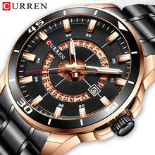 2020 CURREN Stainless Steel Men's Watch Fashion Design Quartz Wristwatch With Date Clock Male Reloj Hombre Watch Men Clock Time 2024 - buy cheap