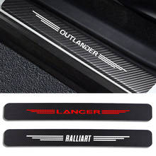 4PCS/Set Car Door Threshold Cover Stickers For Mitsubishi Lancer 10 3 9 EX Outlander 3 ASX L200 Ralliart Competition Accessories 2024 - compre barato