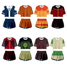 Anime Avatar: The Last Airbender Cosplay Costume Aang Katara Sokka Azula TophBeifong Iroh Women Two Piece Set Top and Shorts 2024 - buy cheap