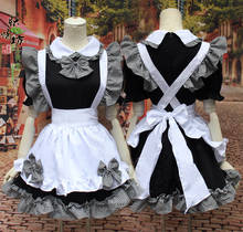 Lolita Gothic Dress Women Maid Costume Lolita Black White Cute Japanese Costume Vestidos De Fiesta De Noc Party Dress Plus Size 2024 - buy cheap
