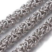 1m 304 Stainless Steel Byzantine Chains Unwelded Links chains 6/8/11mm for Bracelet Necklace DIY Making Jewelry Findings 2024 - buy cheap