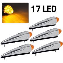 17 Led Yellow Car Roof Warning Lights Clearance Lamp Side Marker Lights 12V Bullet Shape for Kenworth Truck 2024 - buy cheap