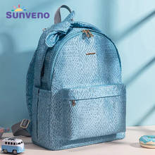Sunveno-Bolsa de pañales impermeable para cochecito de bebé, mochila de viaje de maternidad, gran capacidad, USB, para el cuidado del bebé 2024 - compra barato