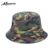 Camouflage Bucket Hat Women And Men Brand New Unisex Caps Casual Double Layer Fabric Hats Panama Beach Fishing Hat Hip Hop Cap 2024 - buy cheap