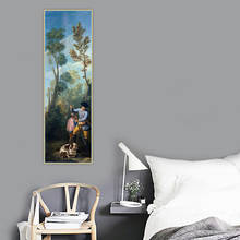 Citon francisco goya hunter caçador carregando sua espingarda canvas lona pintura a óleo arte cartaz imagem parede fundo decoração de casa 2024 - compre barato