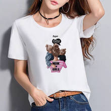 Женская одежда BGtomato, летняя рубашка с принтом Love, супер Женская Повседневная Удобная рубашка в стиле Харадзюку 2024 - купить недорого