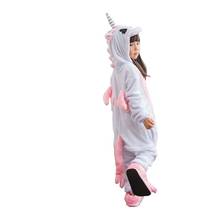 Disfraz de Unicornio rosa con cremallera para niños y niñas, ropa de fiesta de Halloween, Homecoming, Cosplay, mono, pijama de Unicornio 2024 - compra barato