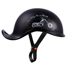 Capacete da motocicleta do vintage moto equitação da motocicleta cara aberta retro casco metade motobiker capacete de corrida chopper motociclista tamanho M-XXL 2024 - compre barato