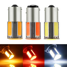 Bombilla LED para freno de coche, luces intermitentes traseras de marcha atrás, color rojo, ámbar y blanco, Universal, 1156, 1157, P21W, COB, 24SMD 2024 - compra barato