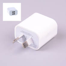 Adaptador de corriente USB de doble interfaz, enchufe de pared para iPhone, Samsung y teléfono inteligente, 5V, 2A, Australia, Nueva Zelanda, AU, 1 unidad 2024 - compra barato