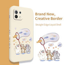 Line ball Cat Pattern Phone Case For Xiaomi Mi 11 10T 10 lite 9T Note 10 Redmi Note 9 9T 8 8Pro 7 7Pro 9 9A K30 K20 Cover 2024 - buy cheap