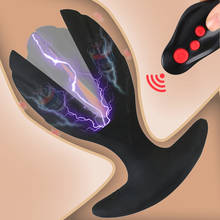Electric Shock Male Prostate Massager Wearable Anal Plug Vibrator Wireless Remote Dildo Vibrator Opening Butt Plug Anal Dilator 2024 - buy cheap