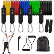 Resistance Bands Set Exercise Bands with Legs Ankle Straps Door Anchor for Physical Therapy Home Workout Pilates Training Kit 2024 - buy cheap