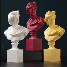 37cm Greek Mythology David Bust Statues Apollo Figure Art Sculpture Resin Art&Craft Home Decoration Accessories 2024 - buy cheap
