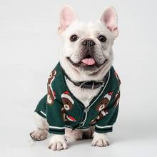 Suéter cálido de Papá Noel para perro, chaqueta para cachorro, abrigo para perros pequeños y medianos, invierno, Bulldog Francés, MPC03 2024 - compra barato