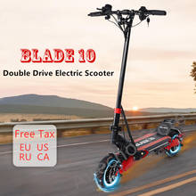 Лопасть 10 умный электрический скутер 10 дюймов 52 в 2000 Вт Kickscooter двойной мотор внедорожный скейтборд складной 65 км/ч 120 км Ховерборд 2024 - купить недорого
