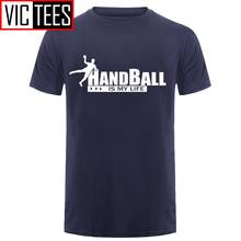 Camiseta creativa de balonmano para hombre, camiseta informal con cuello redondo, Camisetas masculinas 2024 - compra barato